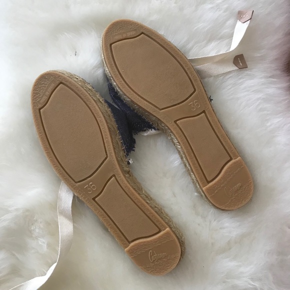 New Castañer Kayla denim espadrille ankle ties - Picture 4 of 4